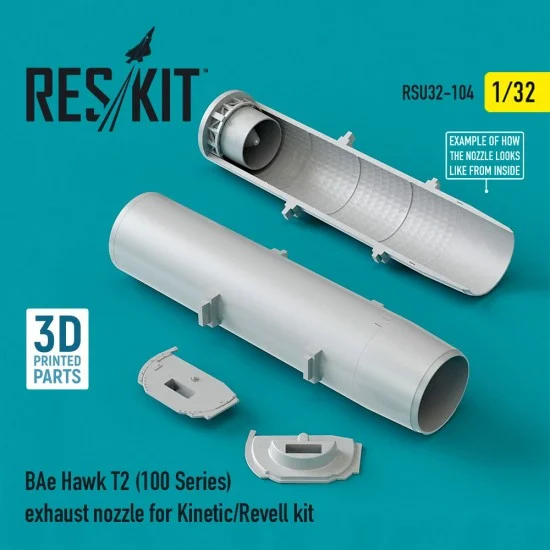 Reskit RSU32-0104 1/32 BAe Hawk T2 (100 Series) Exhaust Nozzle for Kinetic/Revell kit