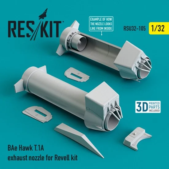 Reskit RSU32-0105 1/32 BAe Hawk T.1A Exhaust Nozzle for Revell kit