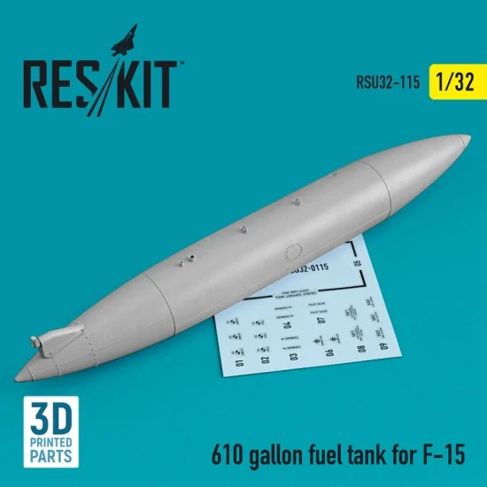 Reskit RSU32-0115 1/32 610 Gallon Fuel Tank for F-15 (1pcs)