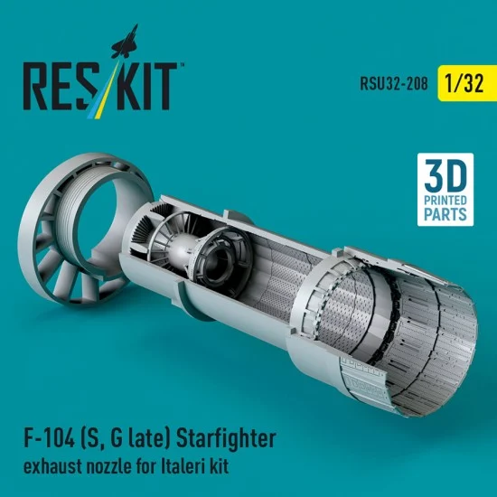 Reskit RSU32-0208 1/32 F-104 (S/G Late) Starfighter Exhaust Nozzle for Italeri Kit