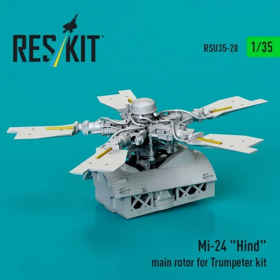 Reskit RSU35-0020 1/35 Mi-24 Hind Main Rotor for Trumpeter kit