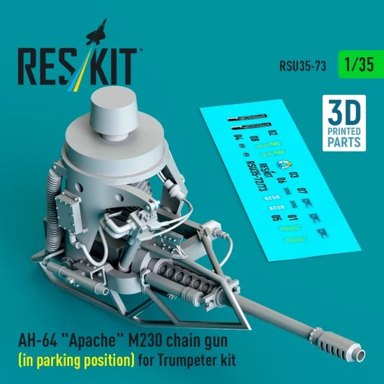 Reskit RSU35-0073 1/35 AH-64 Apache M230 Chain Gun (parking position) for Trumpeter (RSU35-0073)
