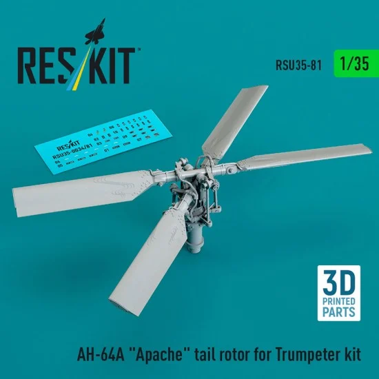 Reskit U35-0081 1/35 AH-64A Apache Tail Rotor for Trumpeter kit