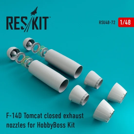 Reskit RSU48-0072 1/48 Grumman F-14D Tomcat Closed Exhaust Nozzles for HobbyBoss kits