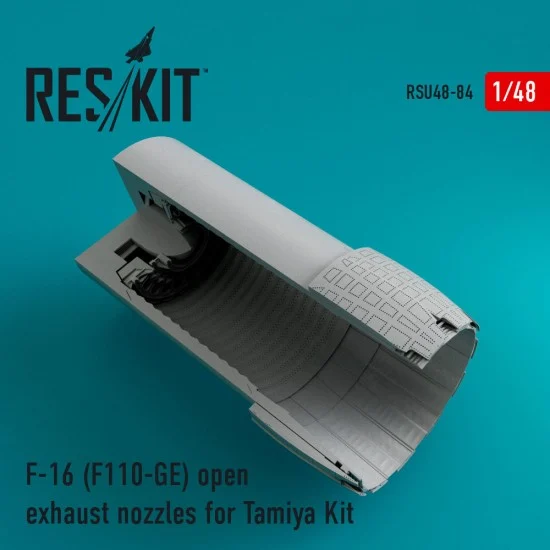Reskit RSU48-0084 1/48 General Dynamics F-16 (F110-GE) Fighting Falcon Open Exhaust Nozzles for Tamiya kits