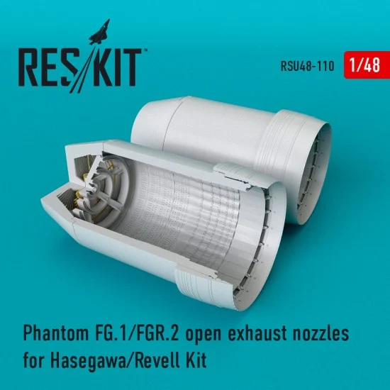 Reskit RSU48-0110 1/48 McDonnell Douglas Phantom (FG.1/FGR.2) Open Exhaust Nozzles for Hasegawa/Revell Kit