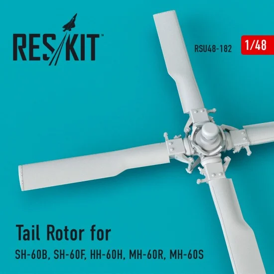 Reskit RSU48-0182 1/48 SH-60B/F, HH-60H, MH-60R/S Tail Rotor for Italeri/Revell kits