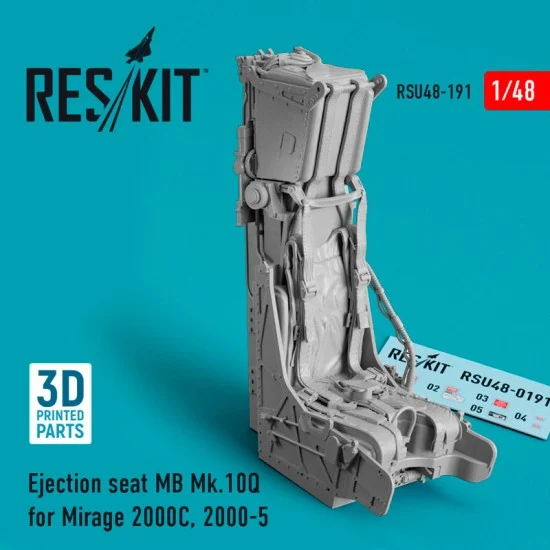 Reskit RSU48-0191 1/48 Ejection Seat Mb Mk.10Q for Mirage 2000C, 2000-5