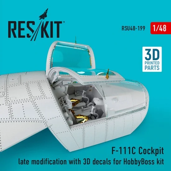Reskit RSU48-0199 1/48 F-111C Cockpit Late modification with 3D decals for HobbyBoss kit