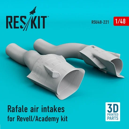 Reskit RSU48-0221 1/48 Rafale Air Intakes for Revell/Academy kit (3D Printing)