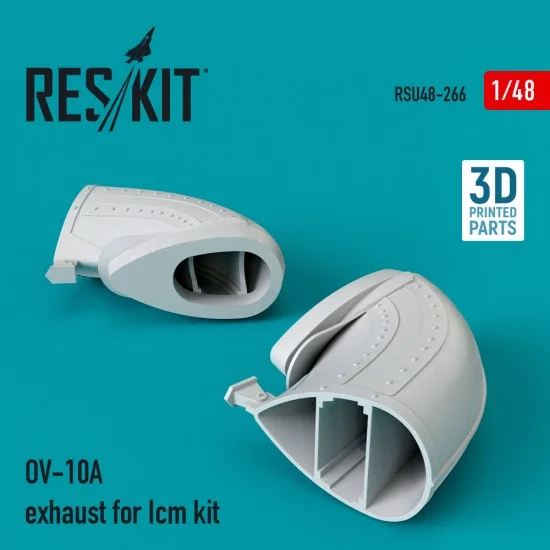 Reskit RSU48-0266 1/48 OV-10A Bronco Exhaust for ICM kit (3D Printing)