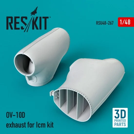 Reskit RSU48-0267 1/48 OV-10D Bronco Exhaust for ICM kit (3D Printing)