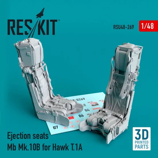 Reskit RSU48-0269 1/48 Ejection Seats Mb Mk.10B for Hawk T.1A (3D Printing)
