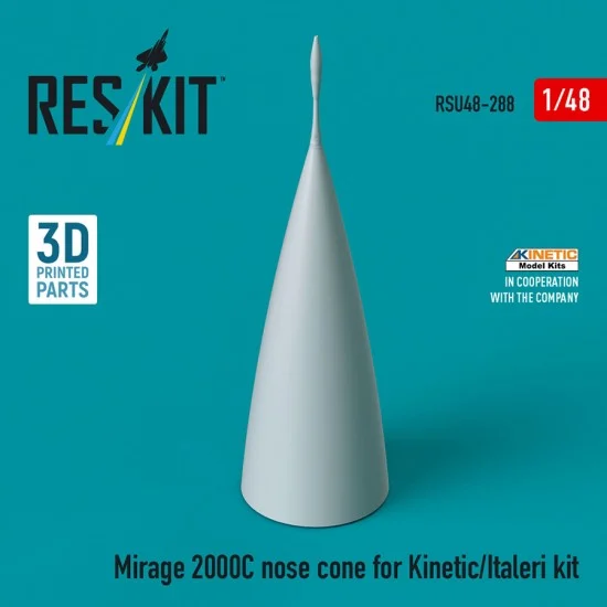 Reskit RSU48-0288 1/48 Mirage 2000C Nose Cone for Kinetic/Italeri Kit