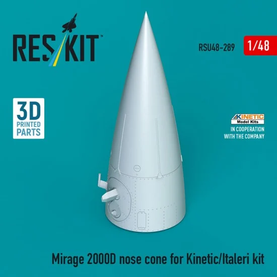 Reskit RSU48-0289 1/48 Mirage 2000D Nose Cone for Kinetic/Italeri Kit