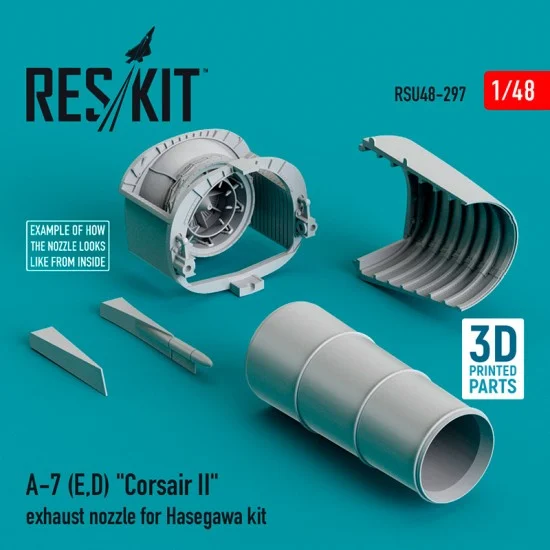 Reskit RSU48-0297 1/48 A-7 (E,D) "Corsair II" Exhaust Nozzle for Hasegawa kit
