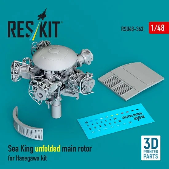 Reskit RSU48-0363 1/48 Sea King Unfolded Main Rotor for Hasegawa Kit