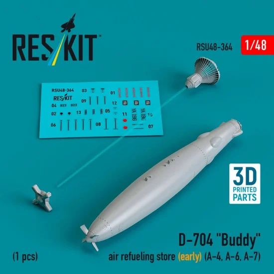 Reskit RSU48-0364 1/48 D-704 Buddy Air Refueling Store (Early) for A-4, A-6, A-7