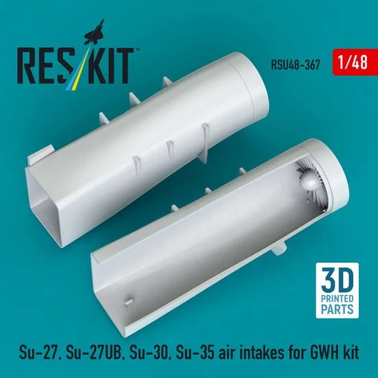 Reskit RSU48-0367 1/48 Su-27/Su-27UB 30 35 Air Intakes for Great Wall Hobby Kit