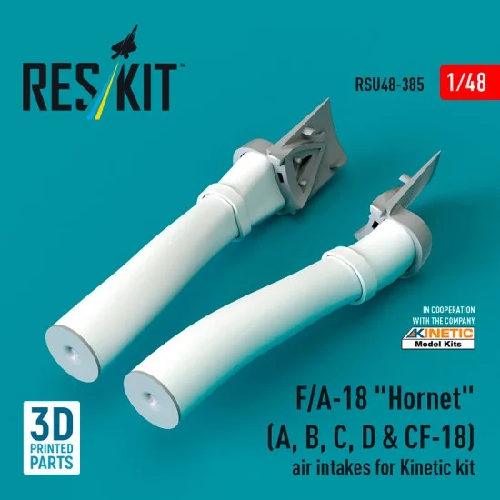 Reskit RSU48-0385 1/48 F/A-18 Hornet (A, B, C, D, CF-18) Air Intakes for Kinetic kit