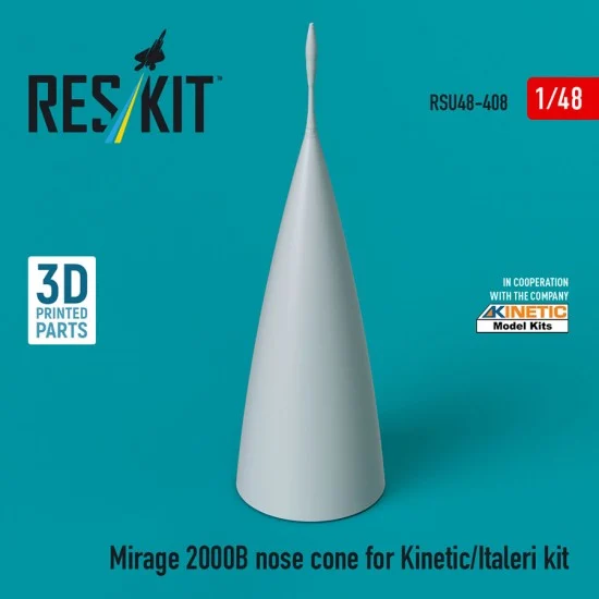 Reskit RSU48-0408 1/48 Mirage 2000B Nose Cone for Kinetic/Italeri Kit