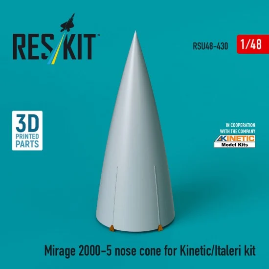 Reskit RSU48-0430 1/48 Mirage 2000-5 Nose Cone for Kinetic/Italeri Kit