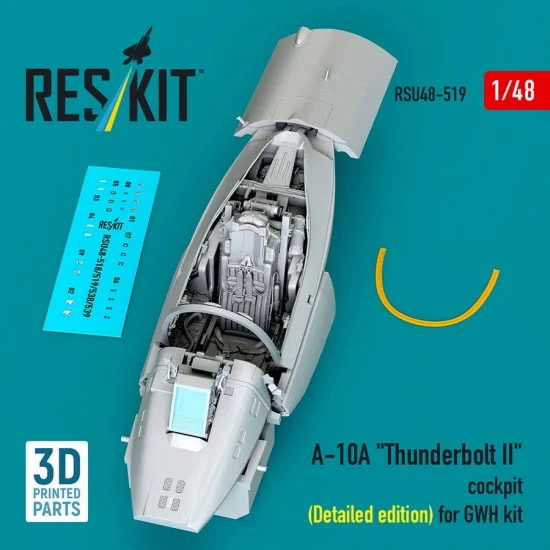 Reskit U48-0519 1/48 A-10A Thunderbolt II Cockpit (Detailed edition) for Great Wall Hobby kit