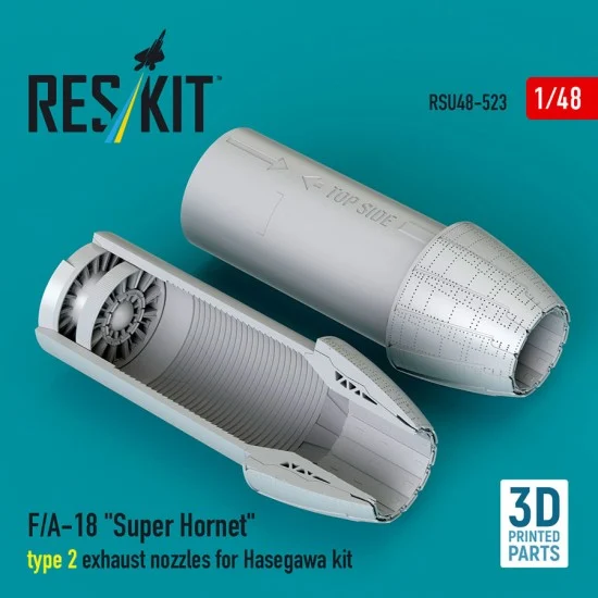 Reskit RSU48-0523 1/48 F/A-18 Super Hornet Type 2 Exhaust Nozzles for Hasegawa Kit