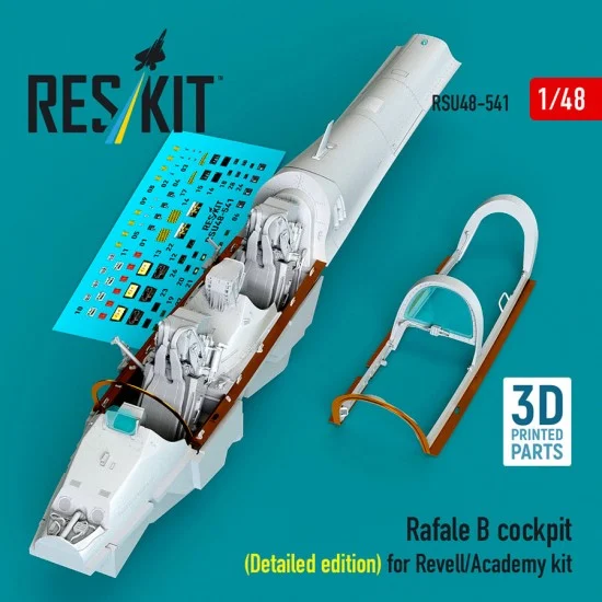 Reskit U48-0541 1/48 Rafale B Cockpit Cockpit (Detailed edition) for Revell/Academy kit