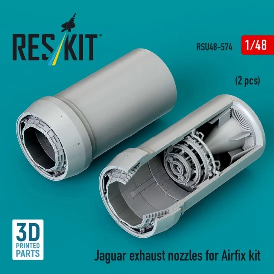Reskit U48-0574 1/48 Jaguar Exhaust Nozzles for Airfix kit