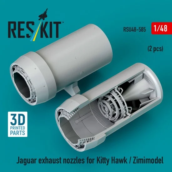 Reskit U48-0585 1/48 Jaguar Exhaust Nozzles for Kitty Hawk / Zimimodel