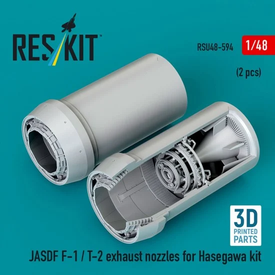 Reskit U48-0594 1/48 JASDF F-1 / T-2 Exhaust Nozzles for Hasegawa kit