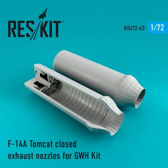 Reskit RSU72-0063 1/72 Grumman F-14A Tomcat Closed Exhaust Nozzles for Great Wall Hobby Kits