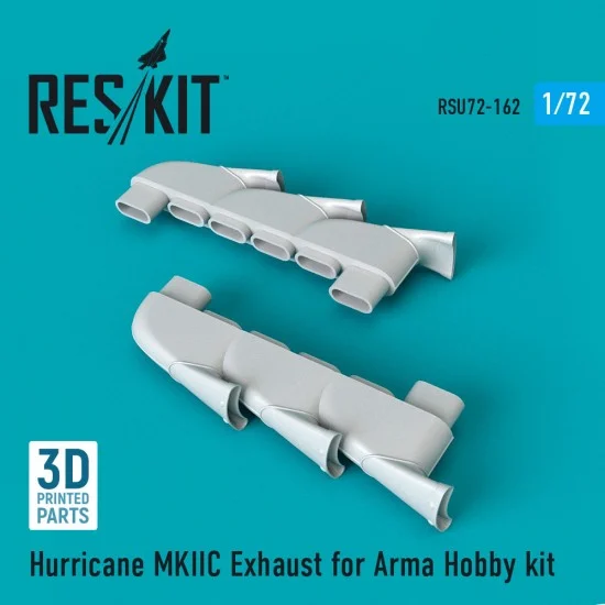 Reskit RSU72-0162 1/72 Hawker Hurricane MKIIC Exhaust for Arma Hobby kit