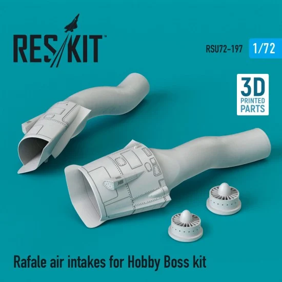 Reskit RSU72-0197 1/72 Dassault Rafale Air Intakes for Hobby Boss kit (3D Printing)