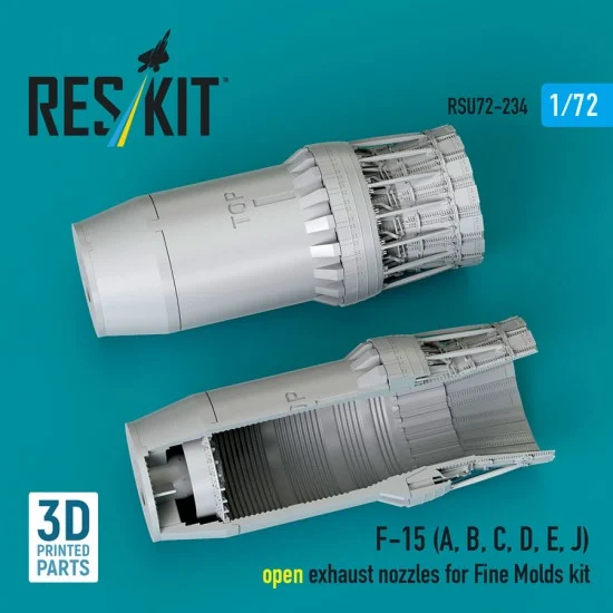 Reskit RSU72-0234 1/72 F-15 (A/B/C/D/E/J) Open Exhaust Nozzles for Fine Molds Kit