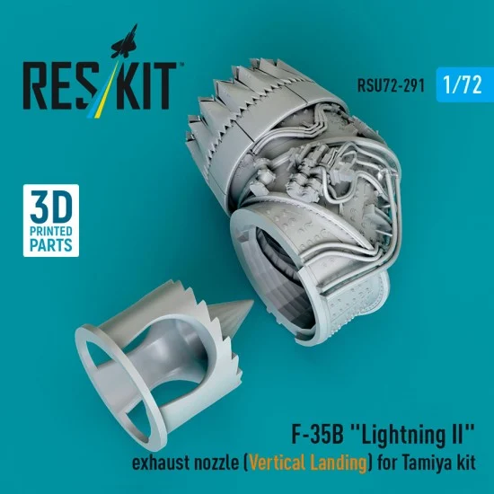 Reskit RSU72-0291 1/72 F-35B Lightning II Exhaust Nozzle (Vertical Landing) for Tamiya kit