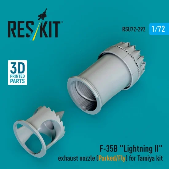 Reskit RSU72-0292 1/72 F-35B Lightning II Exhaust Nozzle (Parked/Fly) for Tamiya kit