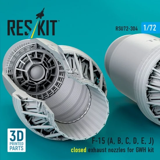 Reskit RSU72-0304 1/72 F-15 (A/B/C/D/E/J) Closed Exhaust Nozzles for Great Wall Hobby Kit