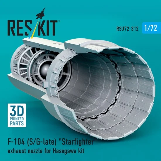 Reskit RSU72-0312 1/72 F-104 (S/G-Late) Starfighter Exhaust Nozzle for Hasegawa Kit