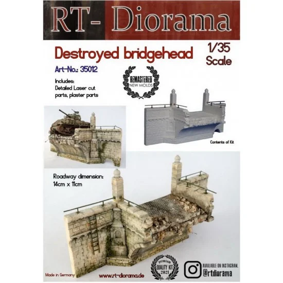 RT Diorama 35012 1/35 Destroyed Bridgehead - Scenics & Diorama