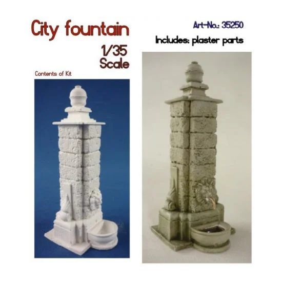 RT Diorama 35250 1/35 City Fountain - Scenics & Diorama
