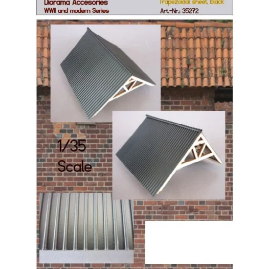 RT Diorama 35272 1/35 Dach: Trapezoidal Roof Set - Scenics & Diorama