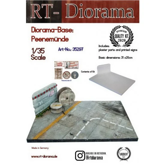 RT Diorama 35297 1/35 Diorama-Base: Peenemunde
