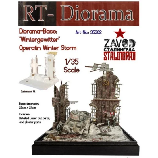 RT Diorama 35302 1/35 Diorama-Base: "Wintergewitter" Operation Winter Storm