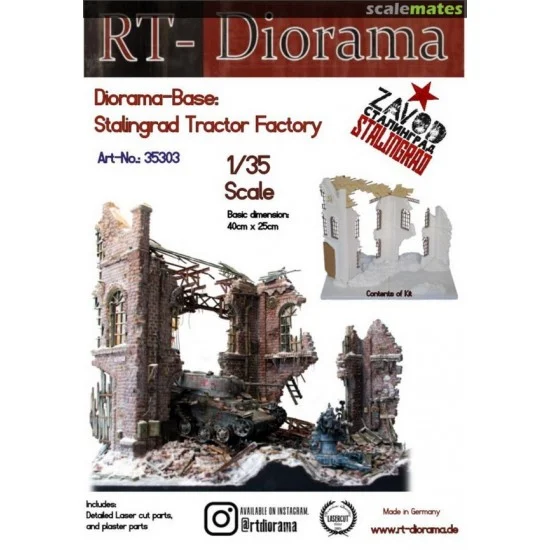RT Diorama 35303 1/35 Diorama-Base: "Stalingrad Tractor Factory"