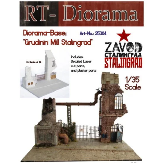 RT Diorama 35304 1/35 Diorama-Base: "Grudinin Mill Stalingrad"