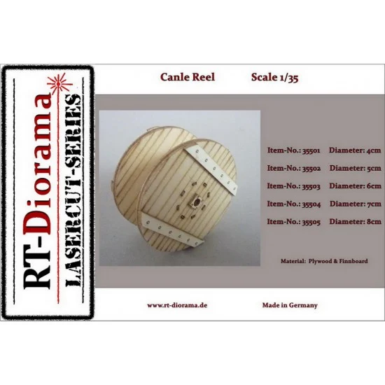 RT Diorama 35503 1/35 Cable Reel (diameter: 60mm) - Scenics & Diorama