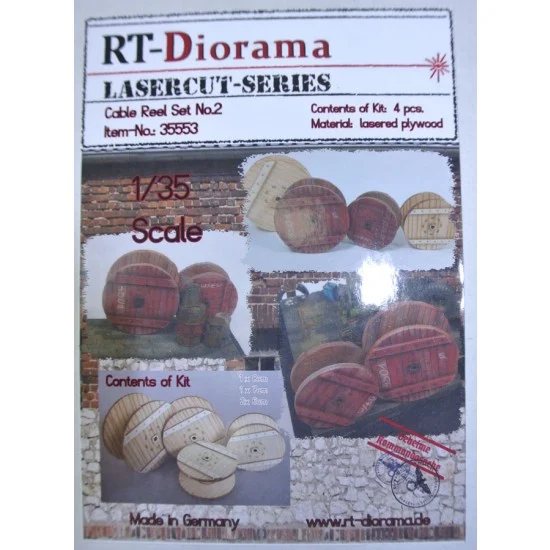 RT Diorama 35553 1/35 Cable Reel Set (4pcs) No.2 - Scenics & Diorama