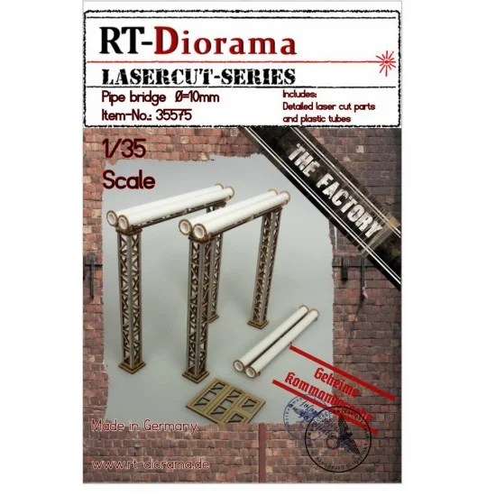 RT Diorama 35575 1/35 Pipe Bridge (dia. 10mm) - Scenics & Diorama
